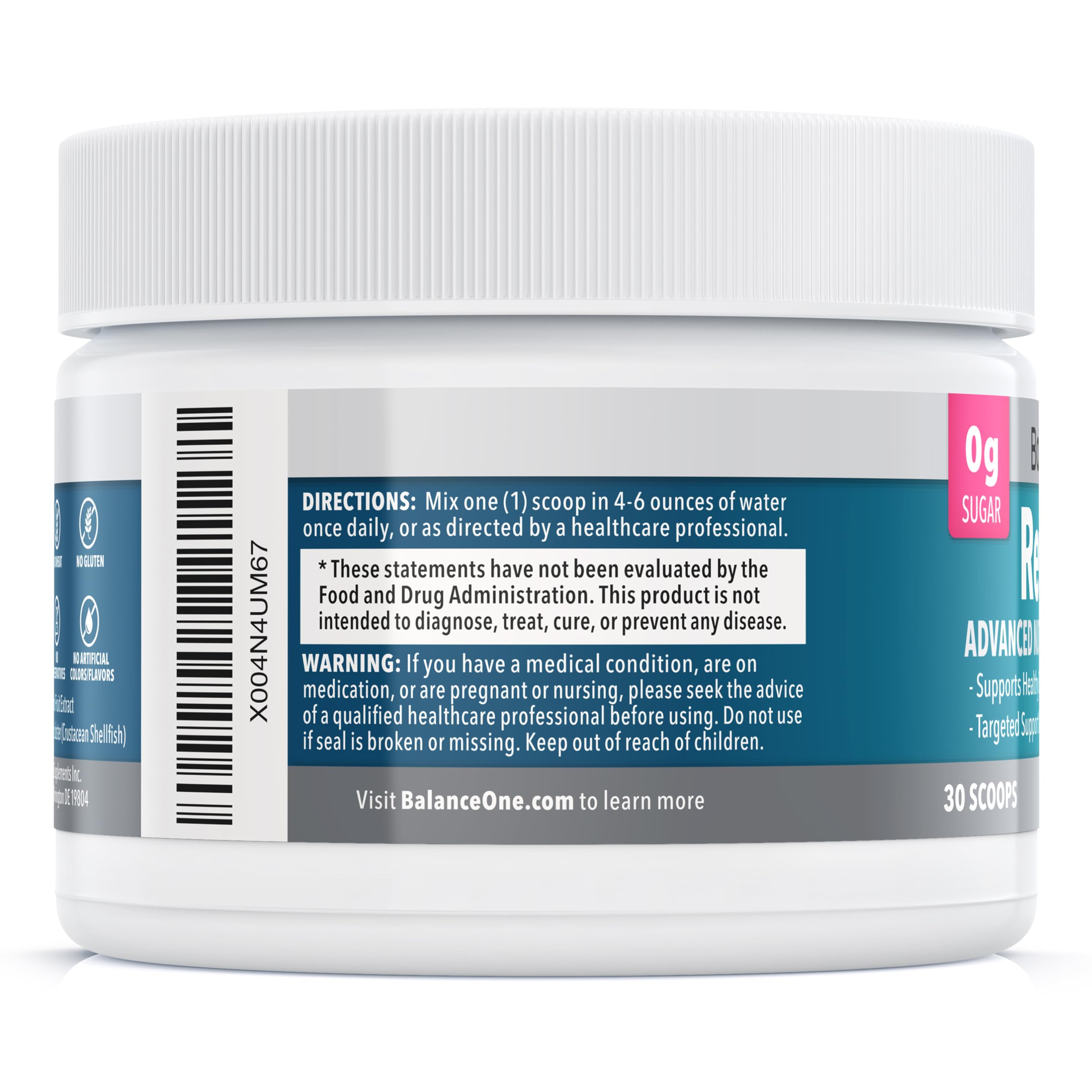 Balance ONE digestive support scene with a warm beverage suggests ritual use