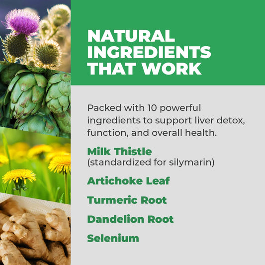Balance One milk-thistle capsules support liver cell health via silymarin