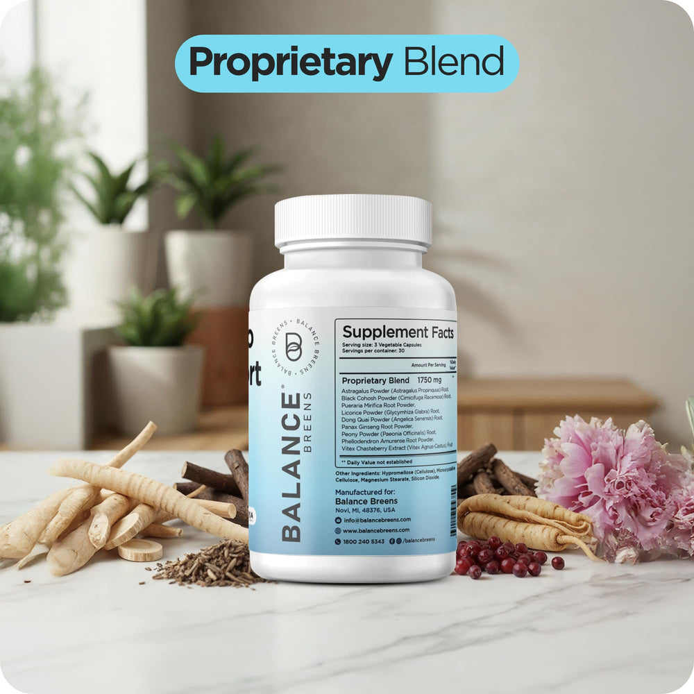 Balancebreens Vertigo Relief capsules taken as part of a morning routine.