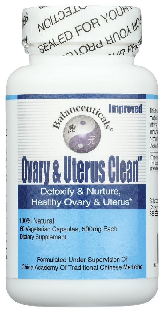 Balanceuticals Ovary & Uterus Clean bottle for daily wellness support.