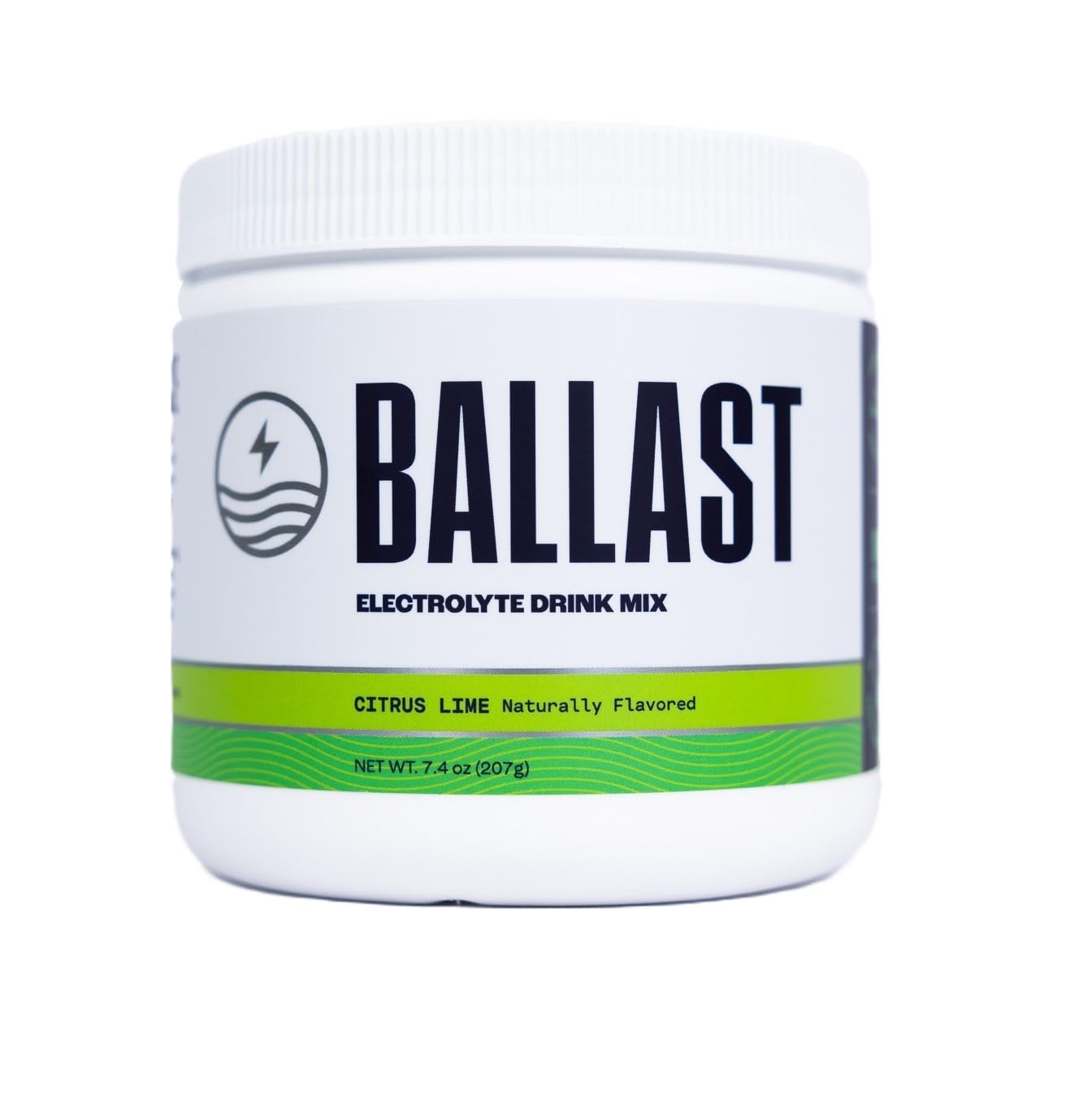 Ballast Zero-Sugar Electrolytes Citrus Lime packaging front ideal for quick hydration anywhere.