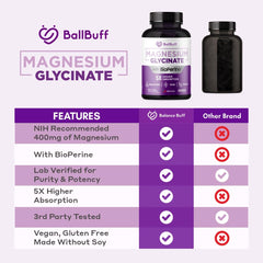 BallBuff bottle on kitchen counter ready for daily use.