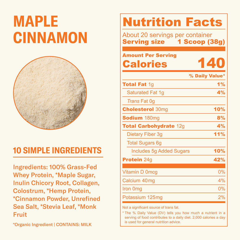 Ballerina Farm whey protein scoop pouring, quick post-workout option