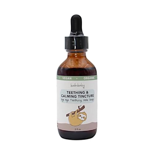 BALM! Baby teething tincture dropper closeup highlights convenient dosing.