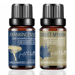 BALM OF GILEAD frankincense and myrrh bottle close-up for premium skin care
