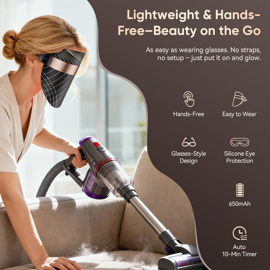 Balnore LED Therapy Mask uses red infrared 850nm for deeper at home treatment
