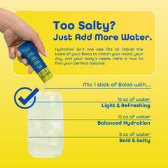 Baloo post-workout lemon electrolyte packets offer quick refreshing hydration