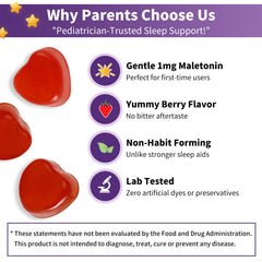 Bamofany strawberry-flavored gummies closeup shows soft texture for kid acceptance.