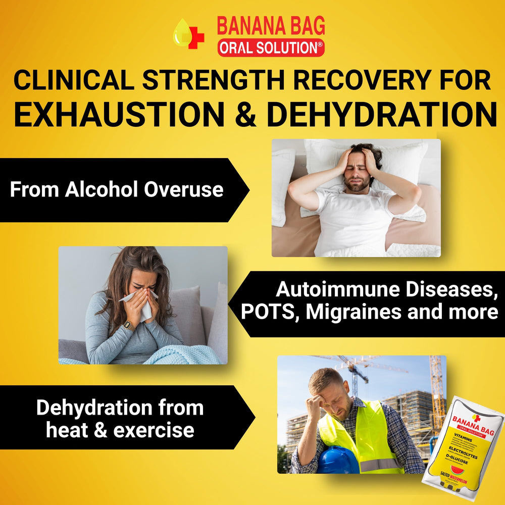 Banana Bag Salted Watermelon packets on a glass highlighting refreshing flavor and electrolyte blend.