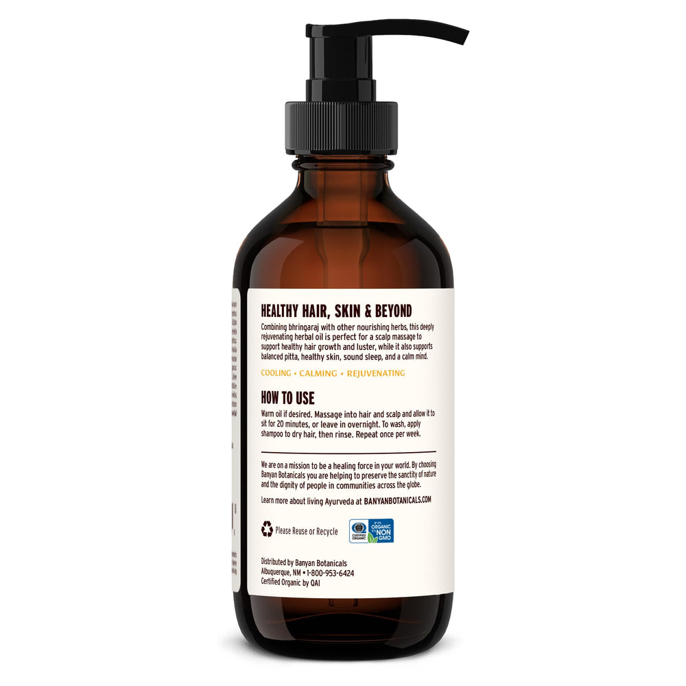 Banyan Botanicals Bhringaraj Oil+ packaging with sustainable box