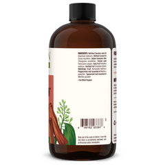 Close-up of Banyan Daily Swish label highlighting organic sourcing.
