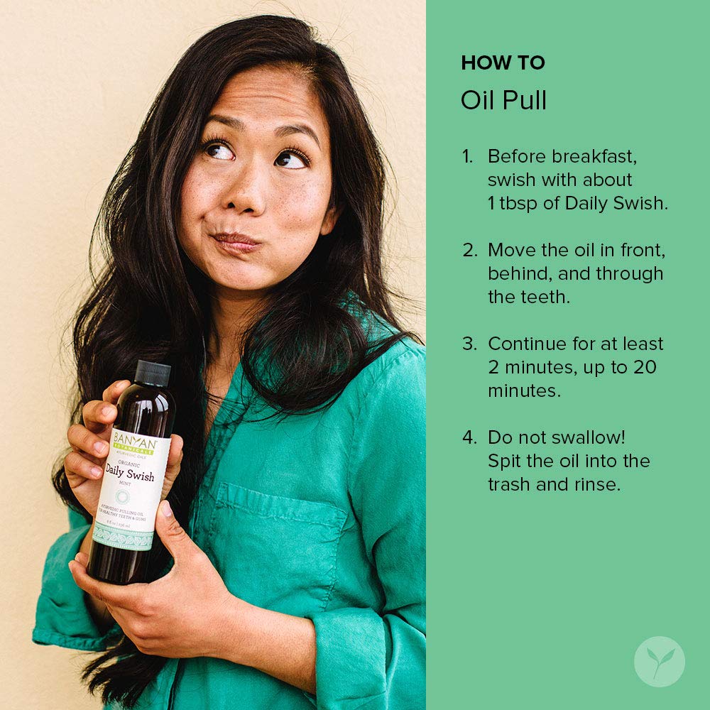 Mint flavor of Banyan Daily Swish promotes refreshing breath after use