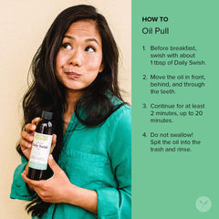 Mint flavor of Banyan Daily Swish promotes refreshing breath after use