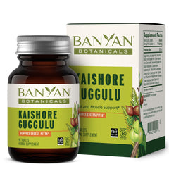 Banyan Botanicals Kaishore Guggulu bottle front showing 90 tablets for joint support