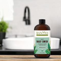 Mint Daily Swish integrated into daily oral care routine