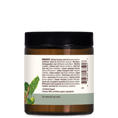 Banyan Botanicals Muscle Balm epsom salt swirl closeup for soothing post-workout comfort