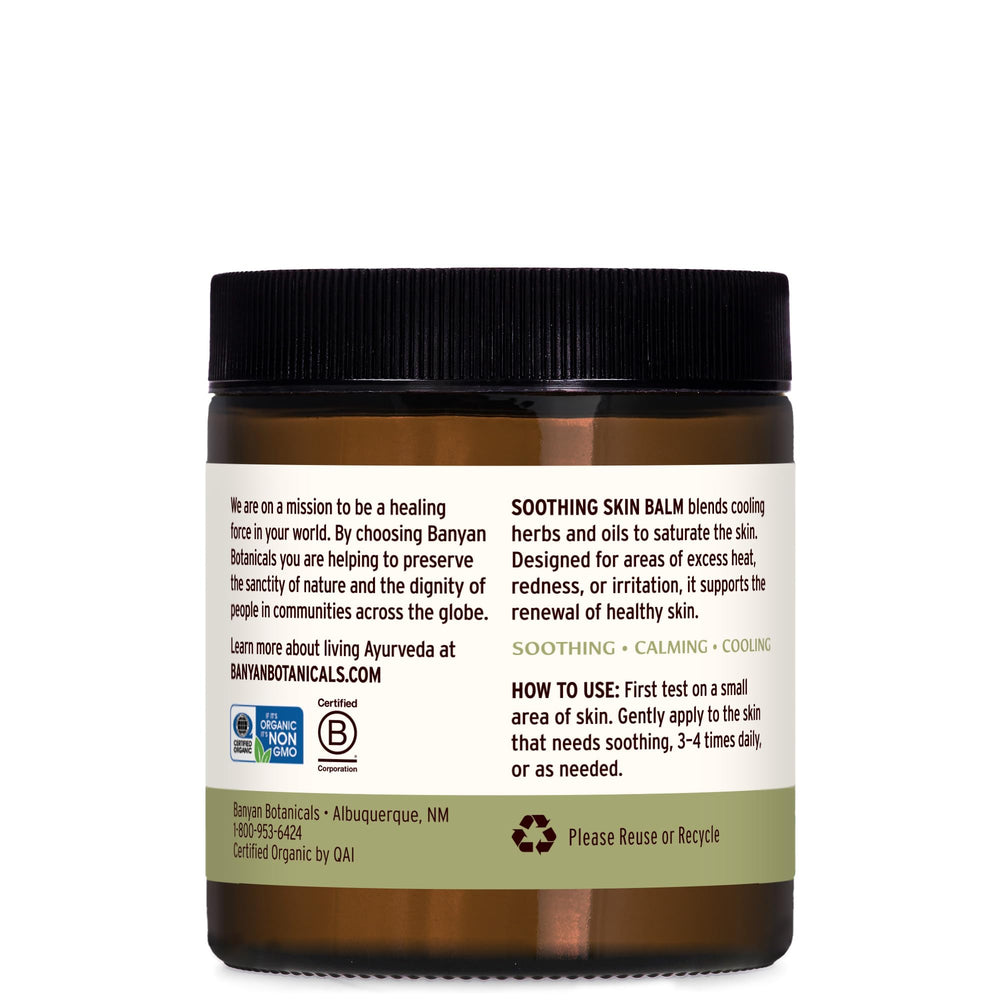 Banyan Botanicals Neem leaf infusion highlights cooling cleanse for irritated skin.