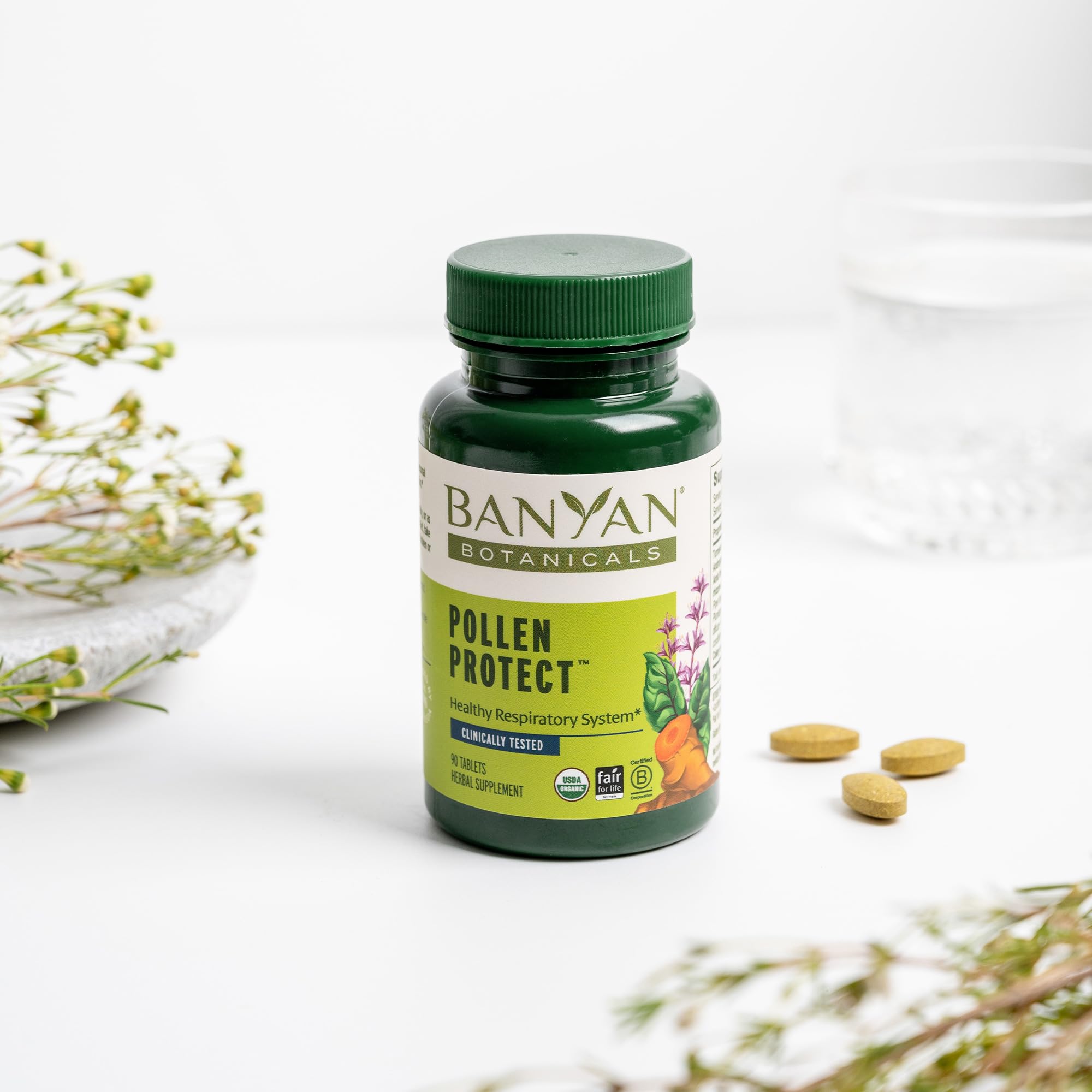 Banyan Botanicals organic ginger root with warm aroma and form.