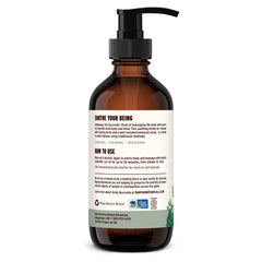 Banyan Botanicals Pitta Massage Oil lavender scent for calm ambiance.