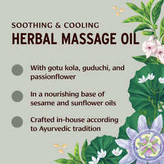 Banyan Botanicals Pitta Massage Oil pour suggests easy, uniform coverage.