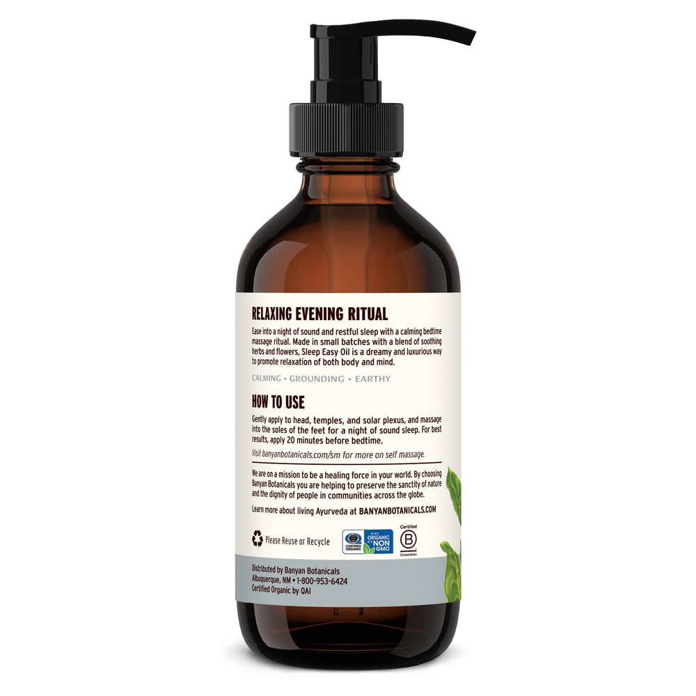 Cozy bedroom scene with Sleep Easy Oil set for unwinding.