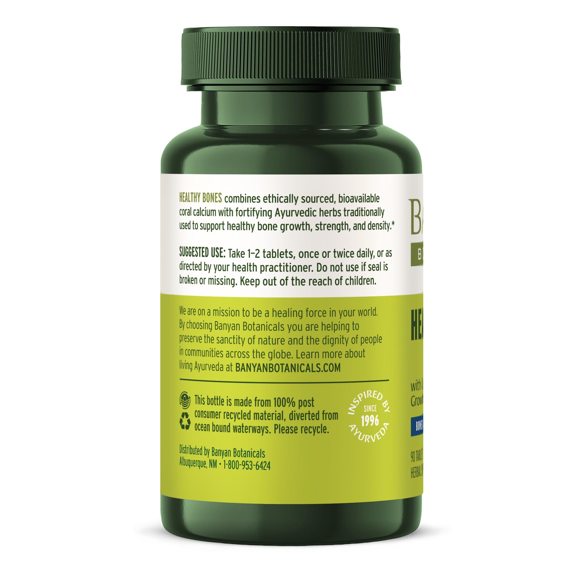 Banyan Botanicals Third-Party Testing label signals purity and safety.