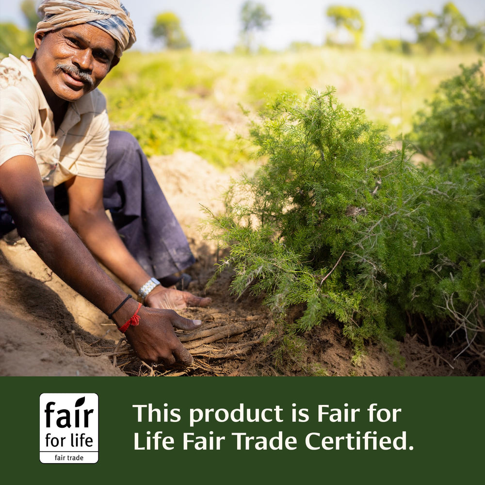 Label organic certification on the bottle signals USDA organic sourcing