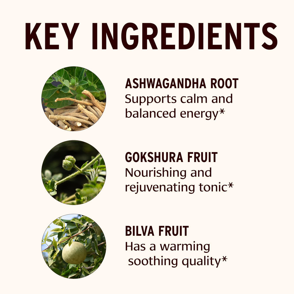 Banyan Dashamula Oil+ label close-up shows organic herbs for quality.