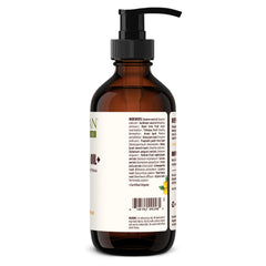 Banyan Dashamula Oil+ organic herb blend displayed beside bottle.