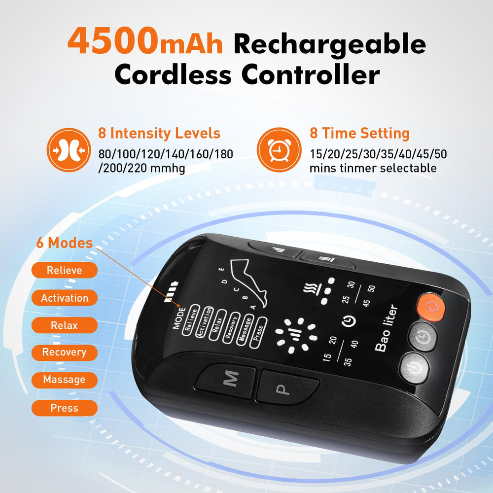 Bao liter control panel with LCD display for mode and intensity selection