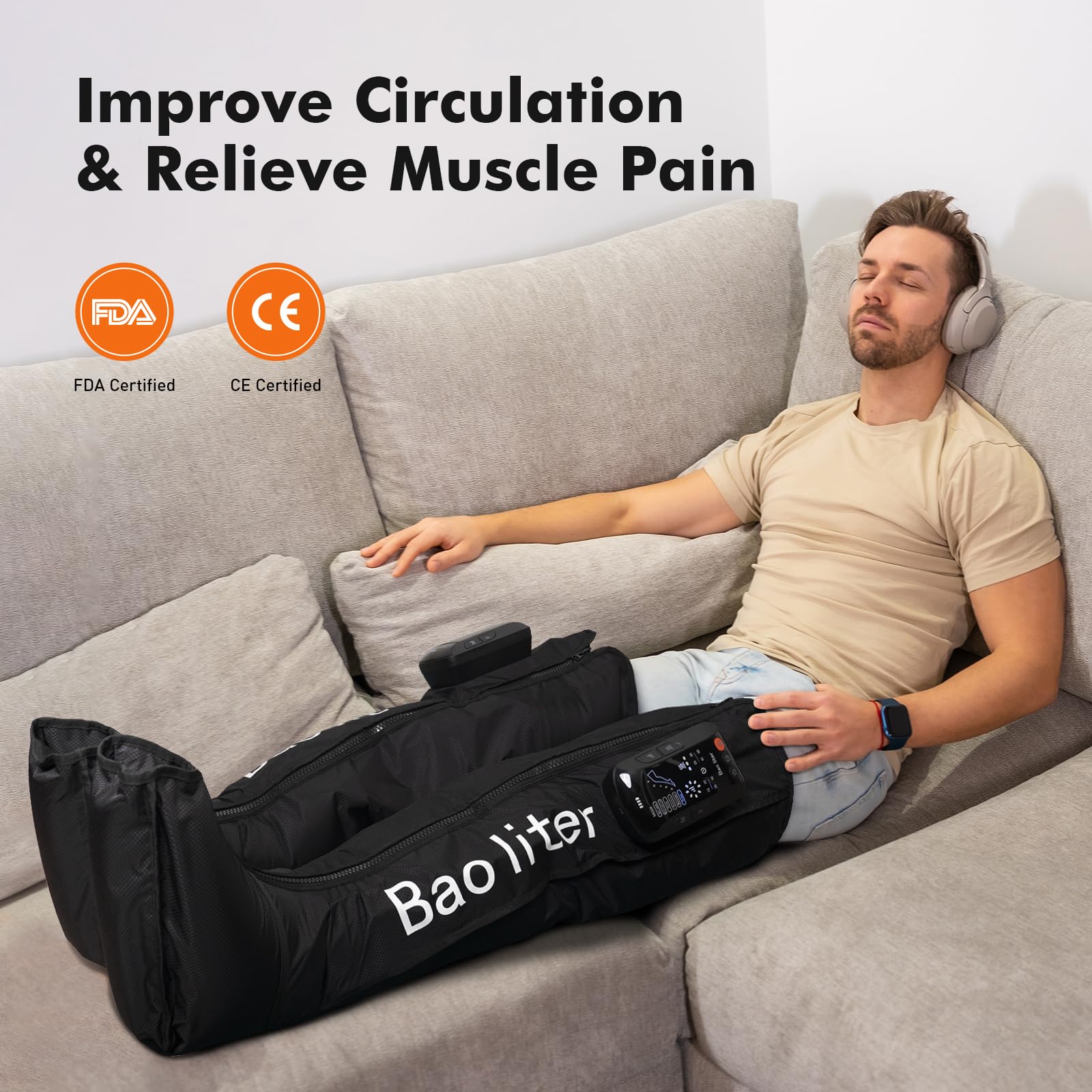 Heating settings for Bao liter massage sessions