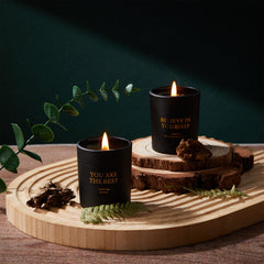 Baquler candle gift box included for easy gifting on birthdays or holidays.