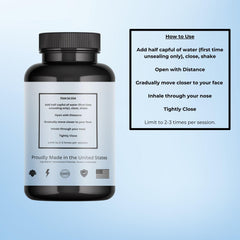 Bardown Smelling Salts Power Salts pour cap demonstrates fast mixing for pre workout energy.