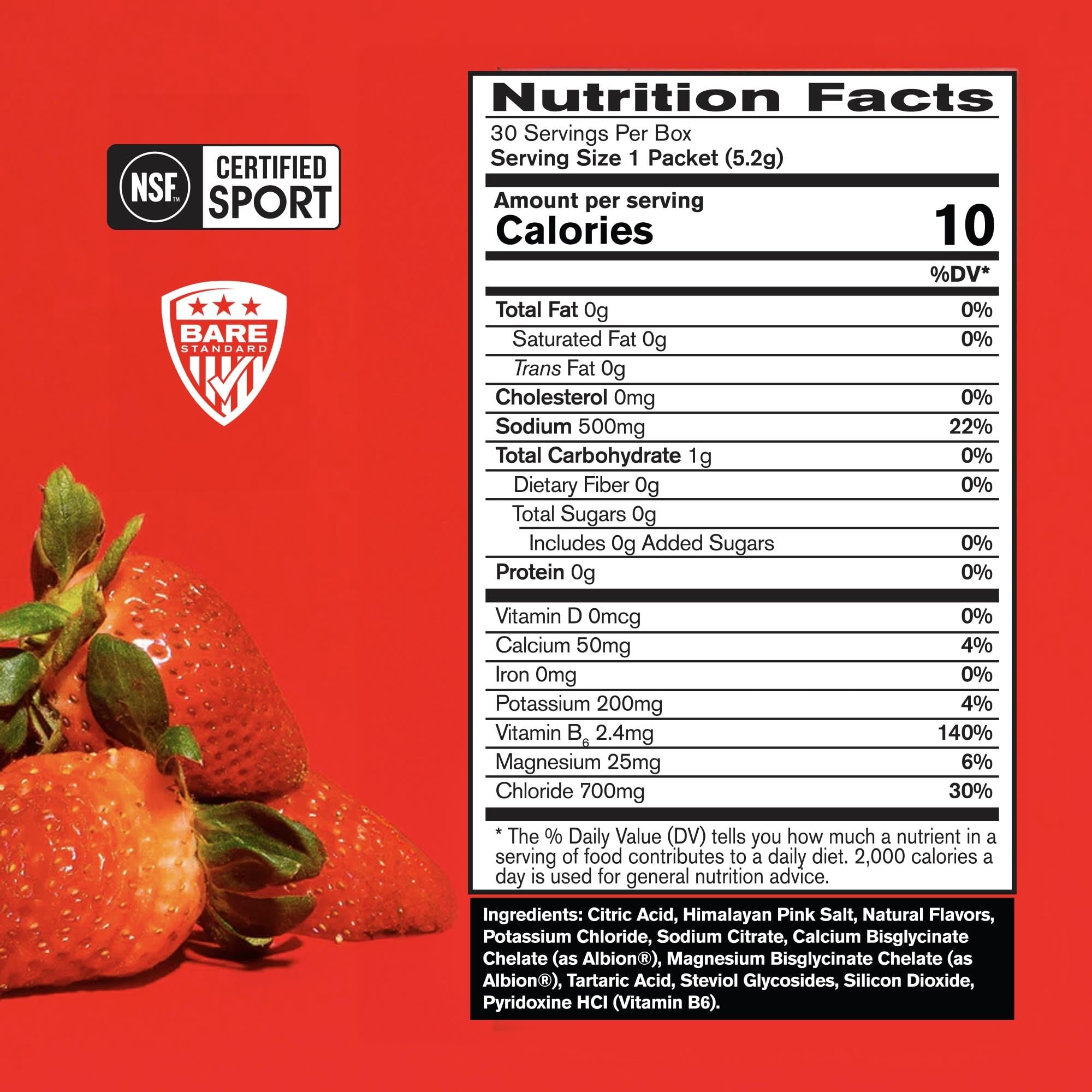 Back view of BPN Electrolytes Go Packs in strawberry flavor showing compact packaging.