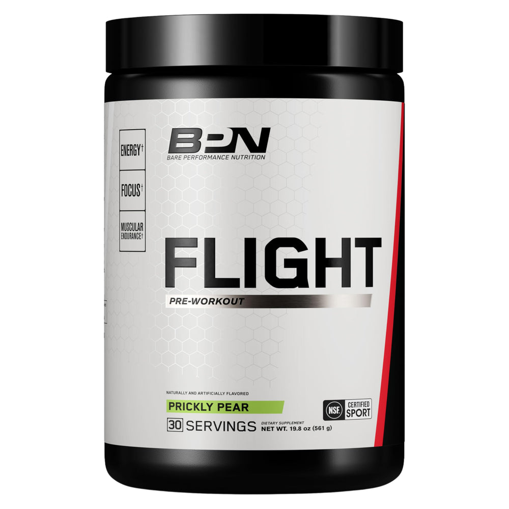 Bare Performance Nutrition BPN Flight bottle front ready for intense workouts