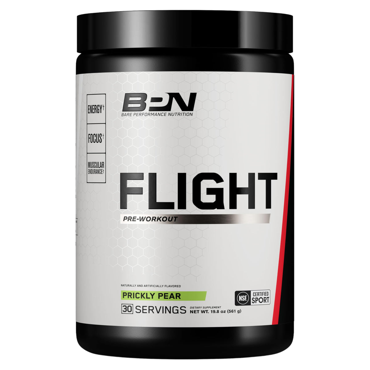 Bare Performance Nutrition BPN Flight bottle front ready for intense workouts
