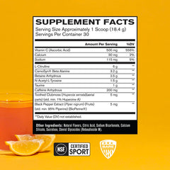 BARE PERFORMANCE NUTRITION BPN Flight powder scoop measuring energy for workouts.