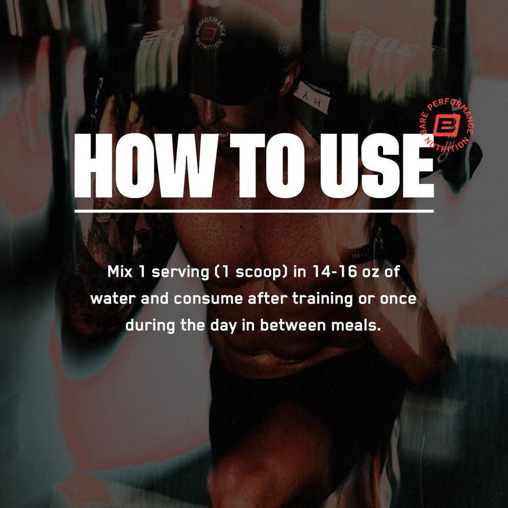 Close-up of the BPN Recover label highlighting Amino9 and CherryPURE for recovery support