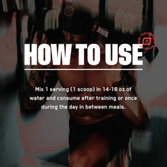 Close-up of the BPN Recover label highlighting Amino9 and CherryPURE for recovery support