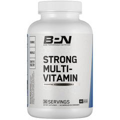 BARE PERFORMANCE NUTRITION BPN Strong Multi-Vitamin bottle front supports daily energy and mood.