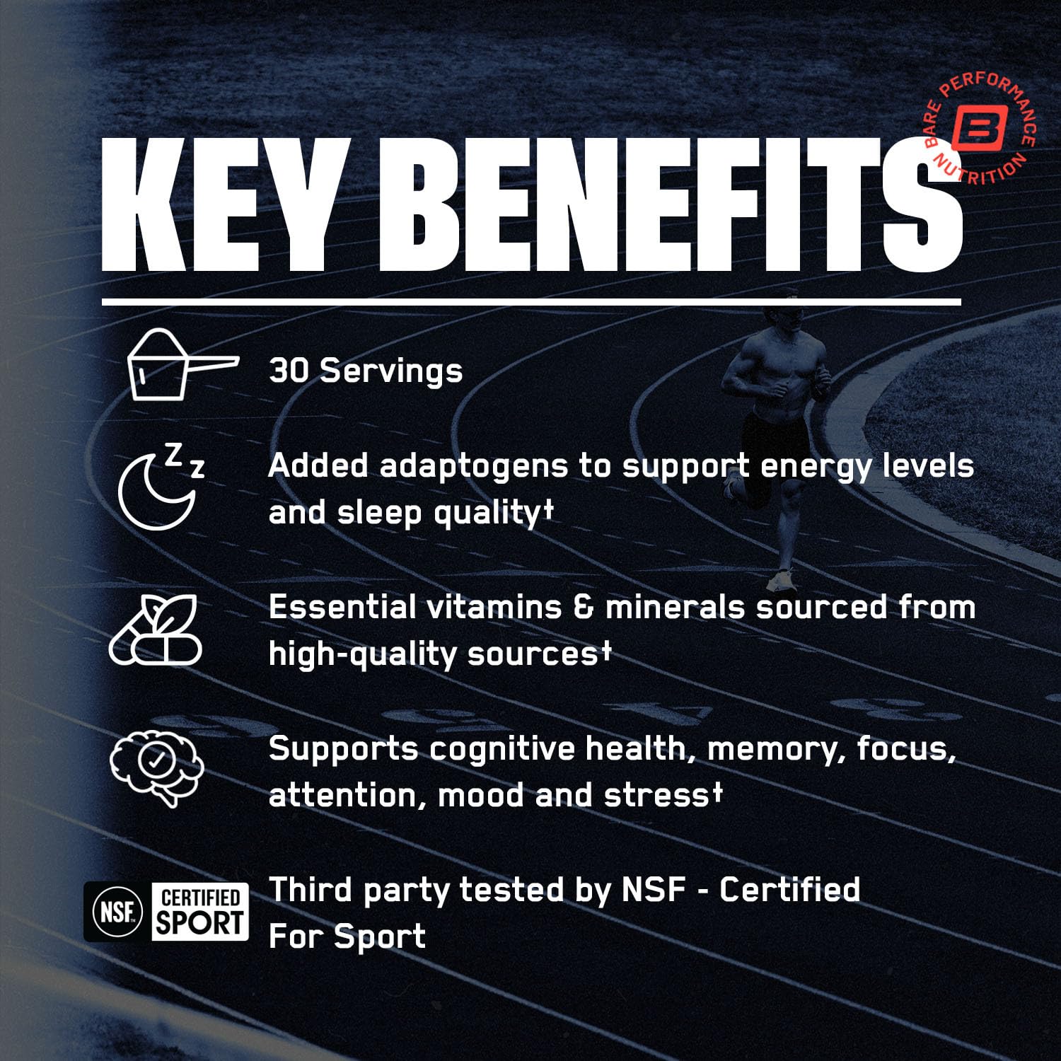 BARE PERFORMANCE NUTRITION BPN Strong Multi-Vitamin in morning routine supports daily energy.