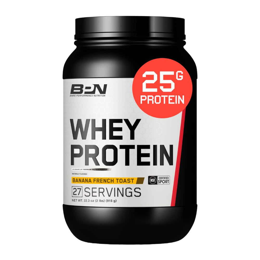 BARE PERFORMANCE NUTRITION BPN Banana French Toast protein bottle for post-workout fuel