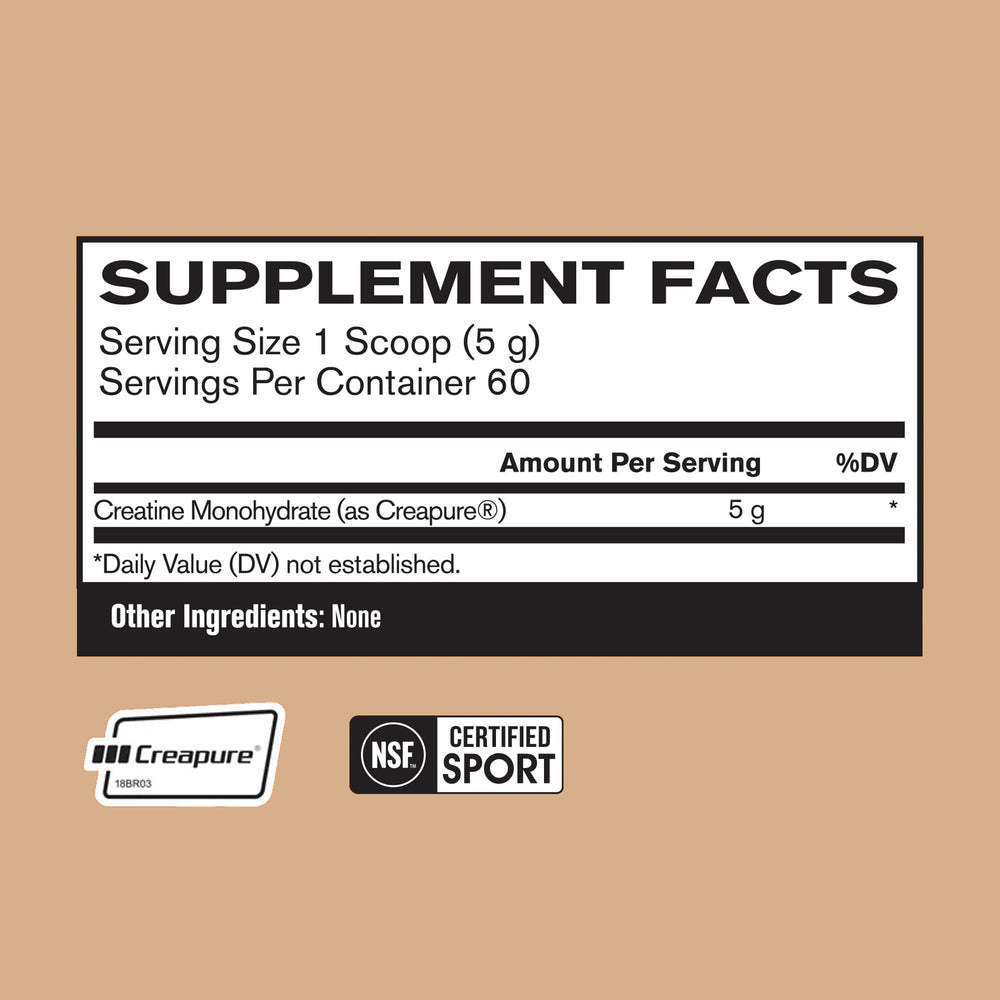 BARE PERFORMANCE NUTRITION creatine monohydrate powder pour demonstrates easy mixing for workouts.