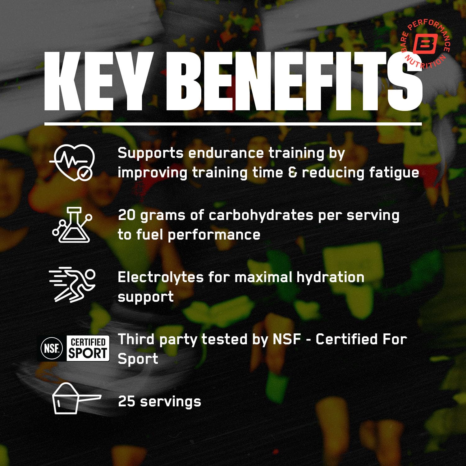 G.1.M packaging and scoop illustrating convenient training fuel on the go