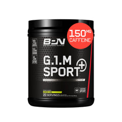 Bare Performance G1M Sport+ Endurance Pre Workout Lemon Lime bottle ready for training