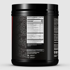 Bare Performance G1M Sport+ Lemon Lime scoop beside tub ready to mix for energy