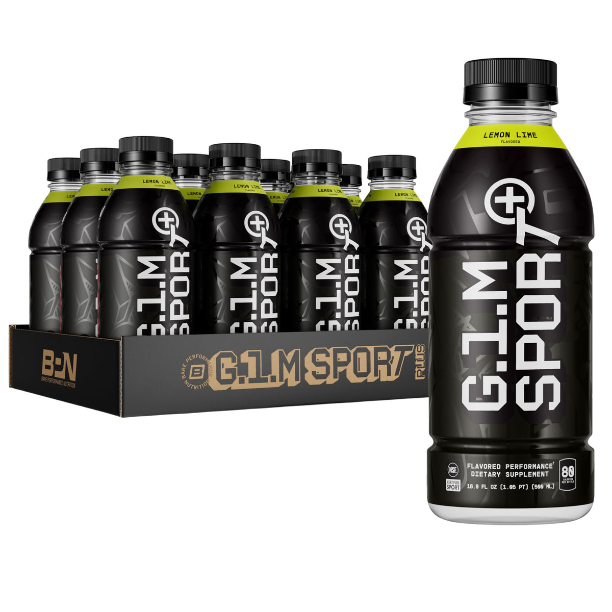 Bare Performance G.1.M Sport+ RTD bottle being poured for hydration during a run