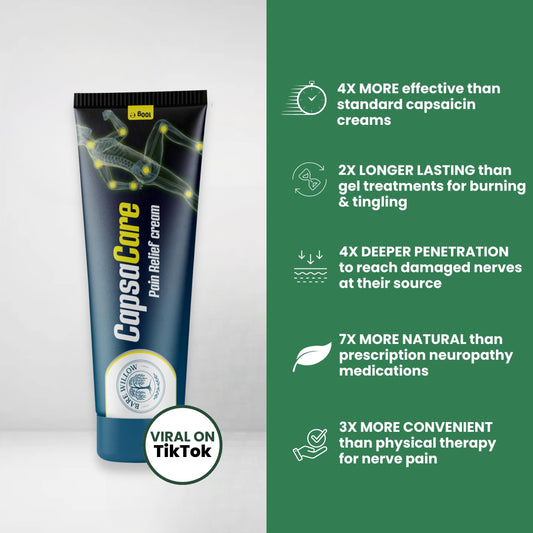 Bare Willow CapsaCare applied to the hand for soothing relief.