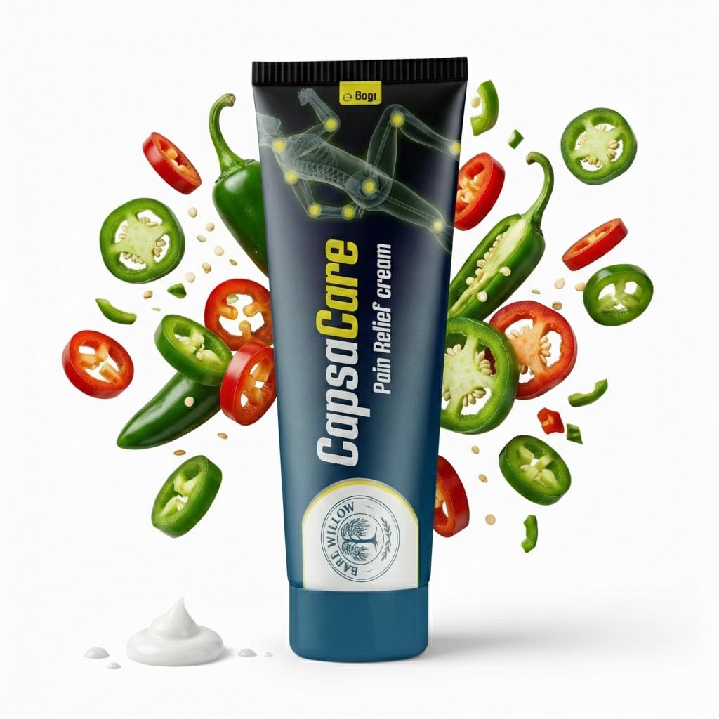 Bare Willow CapsaCare cream tube for targeted nerve comfort.