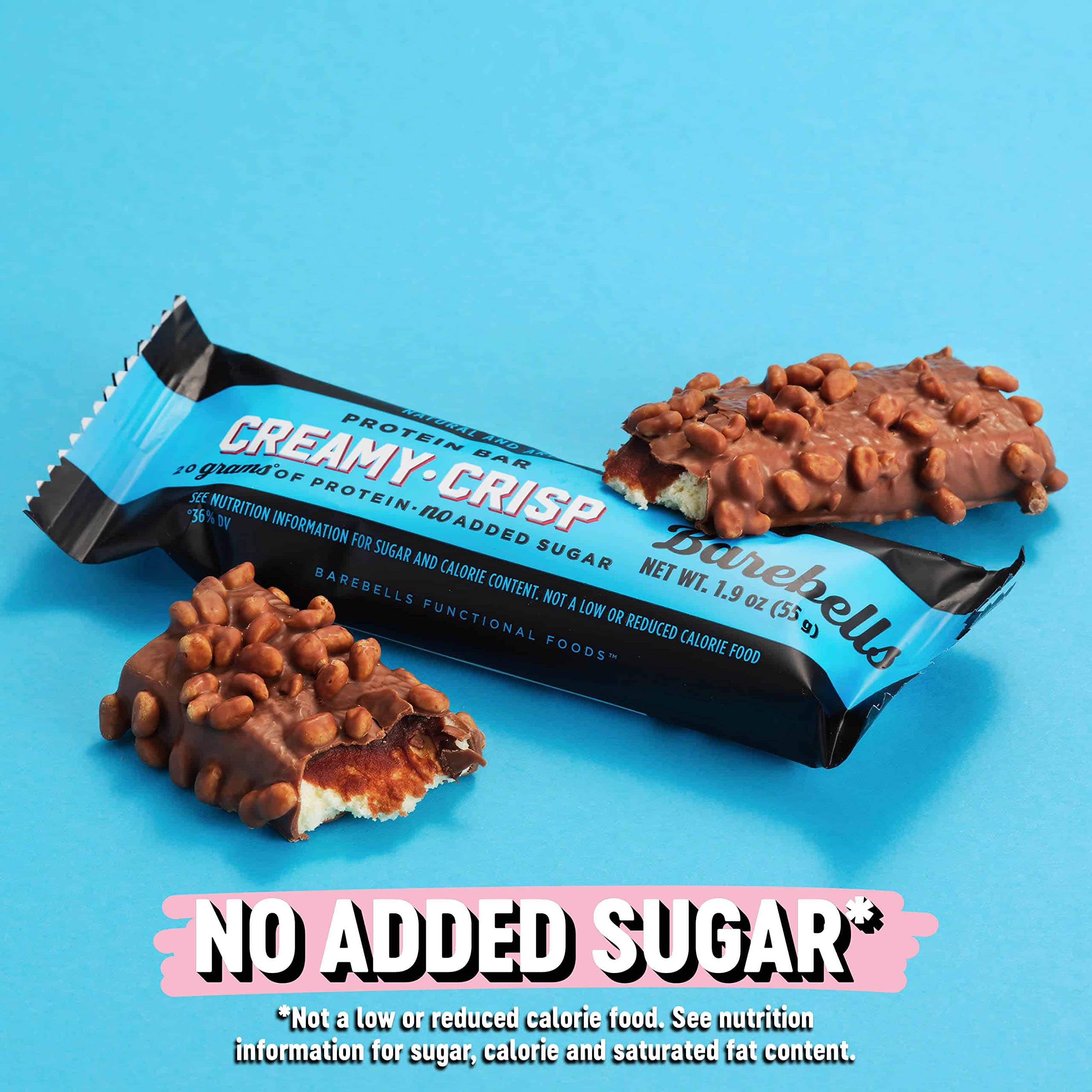 Barebells Creamy Crisp bar on the go, ideal protein boost